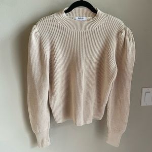 Evereve Chaser 525 puff sleeve cotton sweater